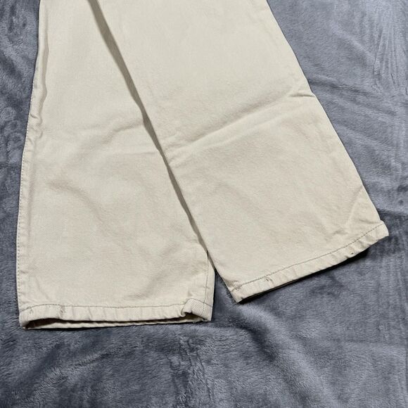 VTG Levi's 501 Jeans Mens 31x32 Beige Light Wash Straight Button Fly Classic - Picture 8 of 11